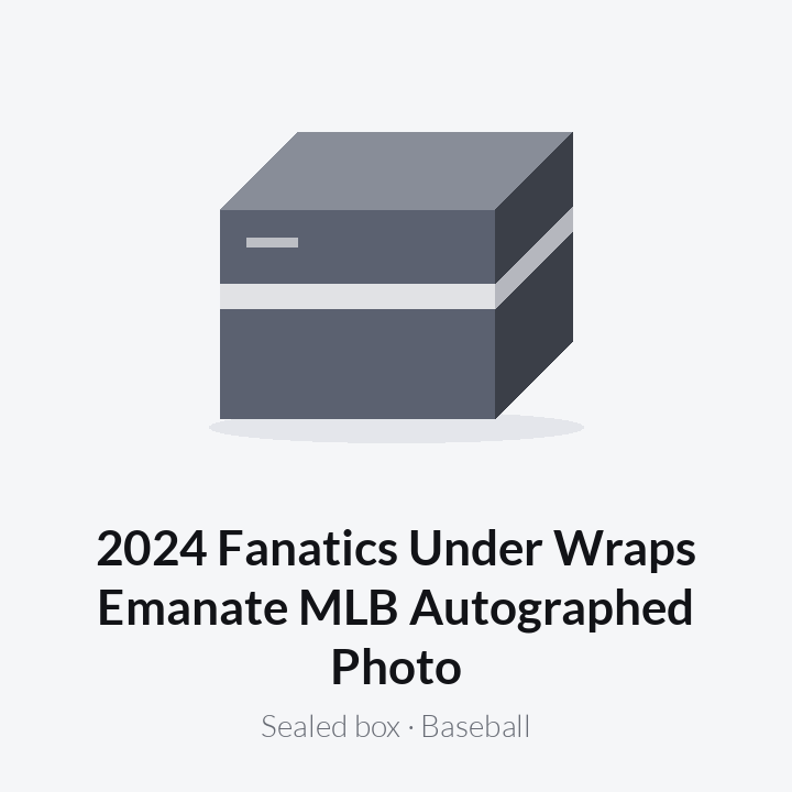 2024 Fanatics Under Wraps Emanate MLB Autographed Photo
