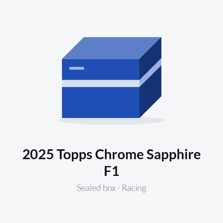 2025 Topps Chrome Sapphire F1
